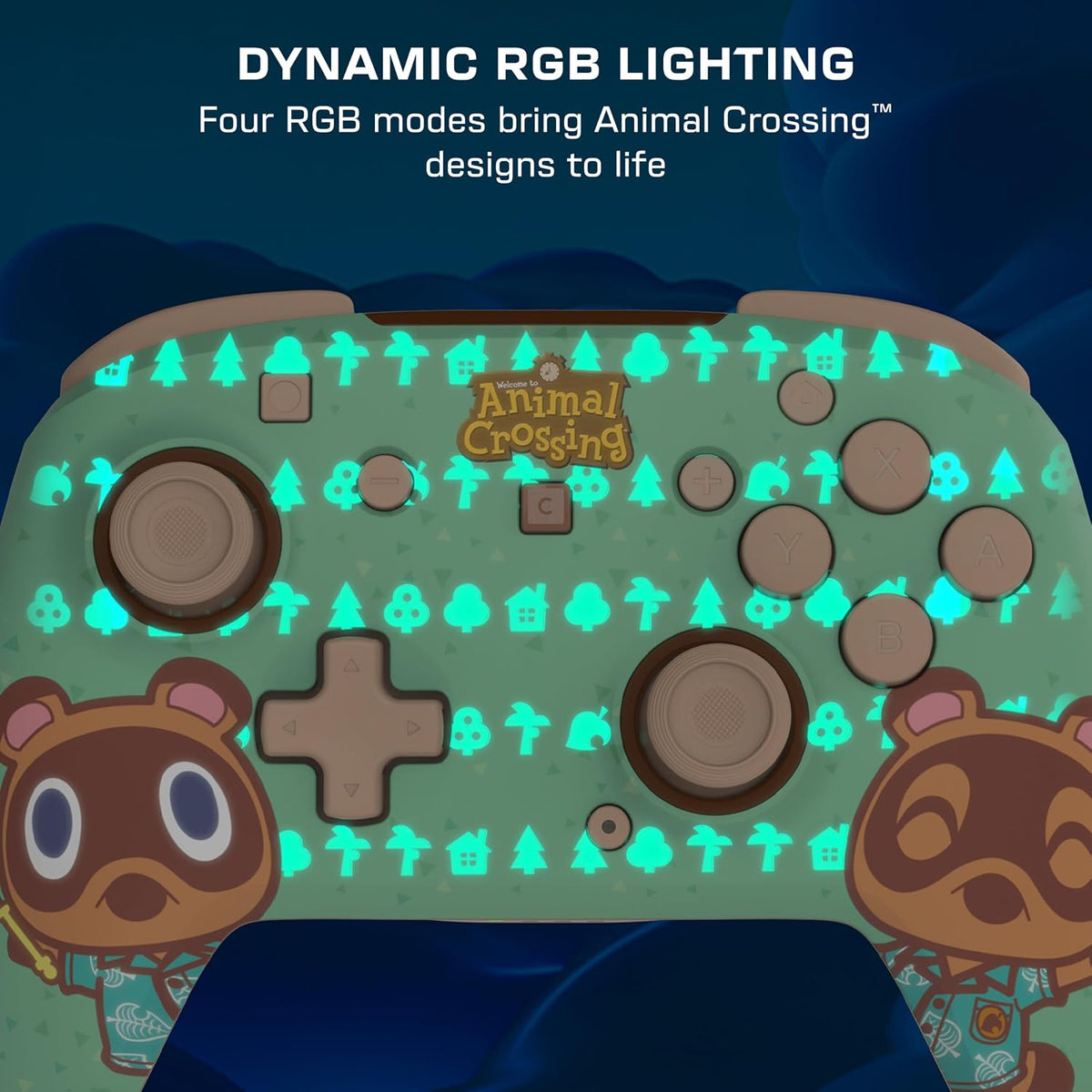Turtle Beach Rematch Wireless Controller Animal Crossing Nintendo Switch 2 | Nintendo Switch OLED. TMR Thumbsticks. Rechargeable 40-Hr Battery. 2 Mappable Back Buttons. Motion Controls. Timmy Tommy