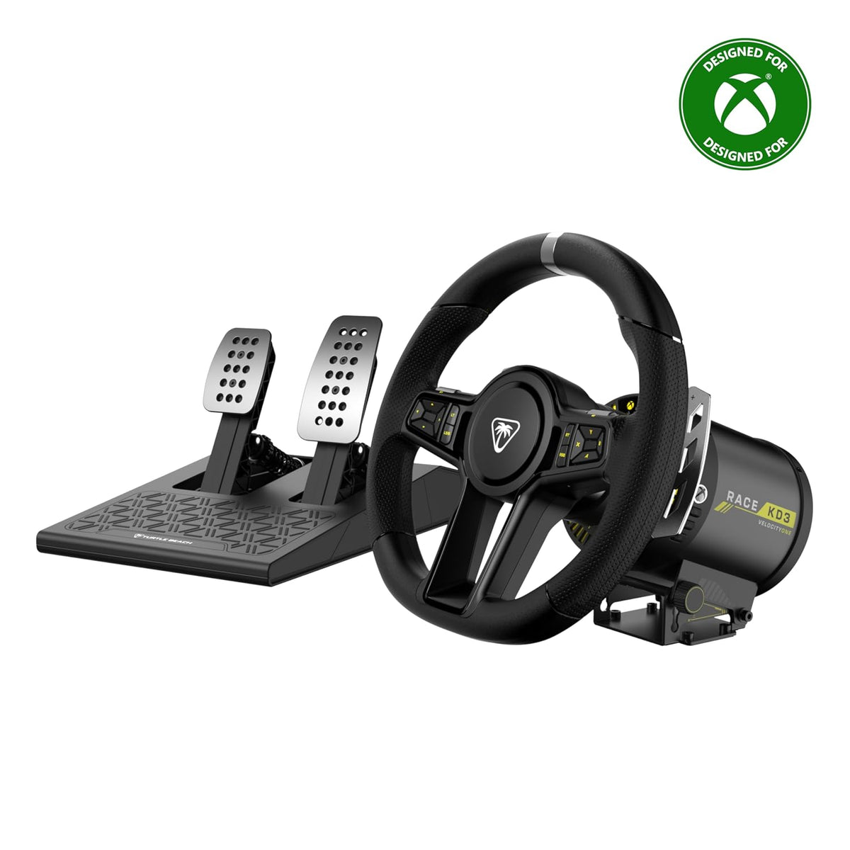 Turtle Beach Racer Wireless Racing Wheel System Officially Licensed for Xbox Series X|S & Xbox One and Windows PCs – Complete Design. Reliable Wireless Connection. up to 30Hr Battery