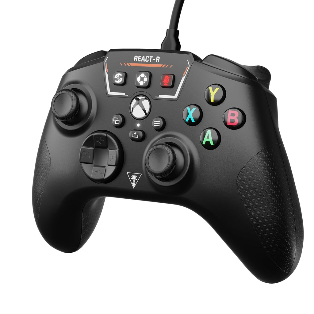 Turtle Beach REACT-R Controller Wired Game Controller – Xbox Series X. Xbox Series S. Xbox One & Windows – Audio Controls. Mappable Buttons. Textured Grips