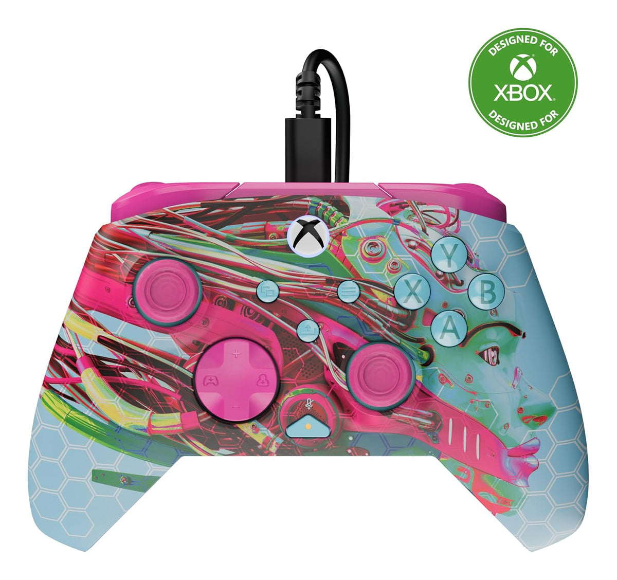 Turtle Beach Rematch Advanced Wired Gaming Controller for Xbox & PC | Xbox Series X|S. Xbox One. PC. 2 Remappable Buttons. Hall-Effect Triggers. Audio Controls. Image Shift Design