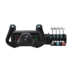 Turtle Beach VelocityOne Flight Universal Control System - Xbox Series X & Xbox Series S. Xbox One & Windows 10 & 11 PCs with Yoke Handle. Throttle Quadrant. Trim Wheel & Rudder Controls