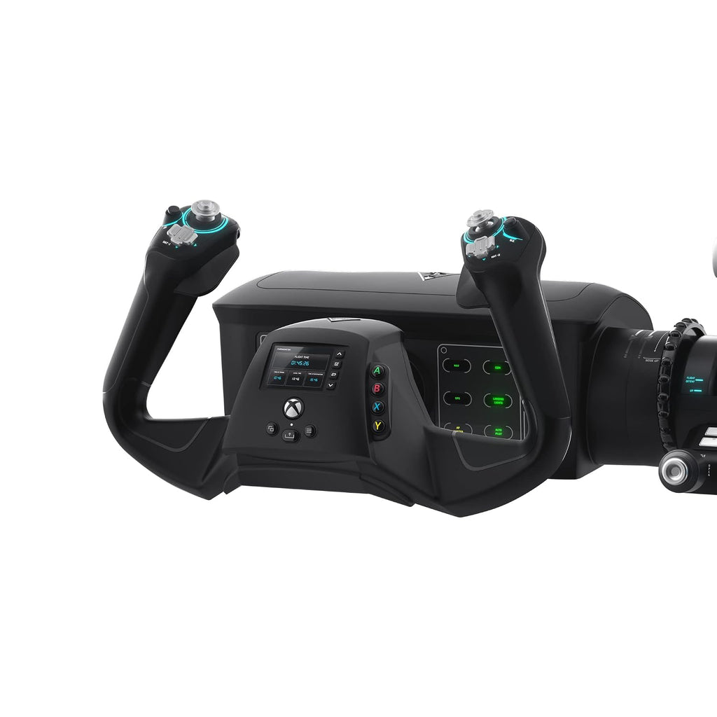 Turtle Beach VelocityOne Flight Universal Control System - Xbox Series X & Xbox Series S. Xbox One & Windows 10 & 11 PCs with Yoke Handle. Throttle Quadrant. Trim Wheel & Rudder Controls